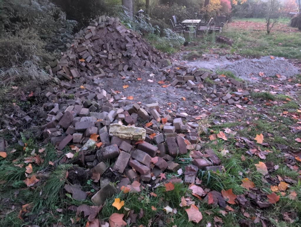 Terrasstenen niet heel